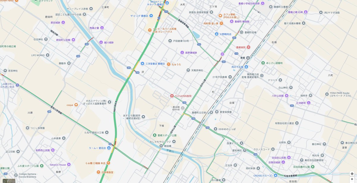 豊郷町周辺地図